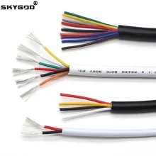 10M UL2464 Copper Wire 30 28 26 24 22 20 18 16 14AWG PVC Channel Sheath 2 3 4 5 6 7 8 9 10 Cores Insulation Signal Control Cable