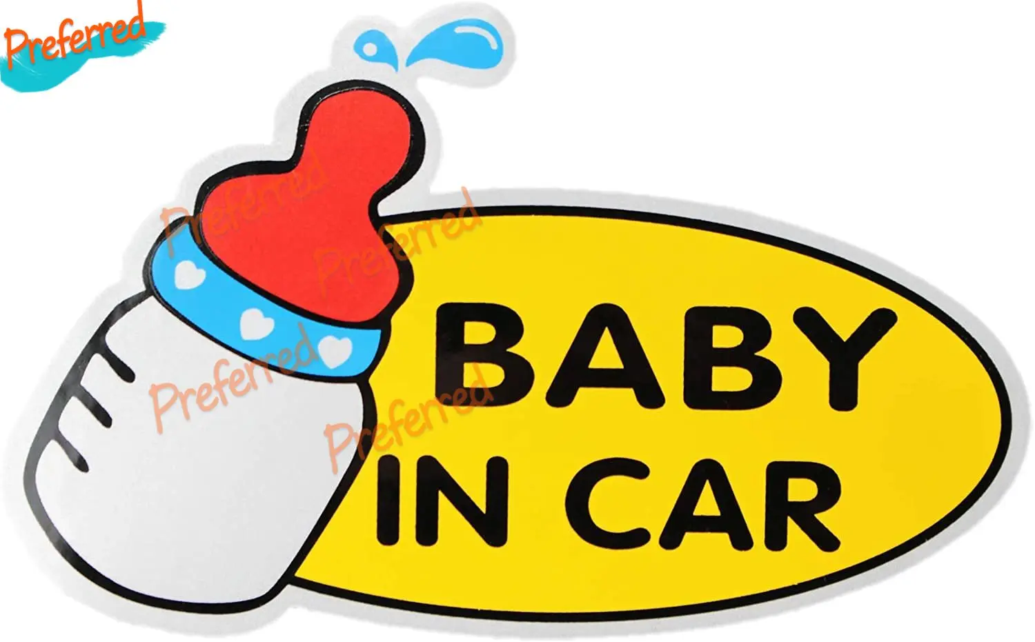 Светоотражающий знак безопасности для автомобиля, водонепроницаемая наклейка на коляску, подходит для автомобилей, грузовиков, автомобилей, окон или бамперов