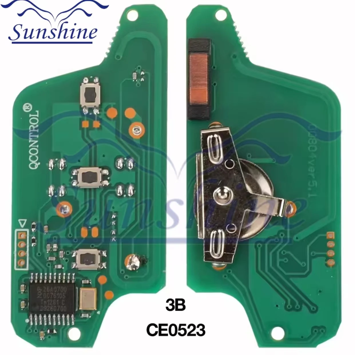 

2/3 кнопки Sunshine для Peugeot 407 407 307 308 607 Citroen C2 C3 C4 C5 ASK/FSK, плата дистанционного ключа CE0523/CE0536 pcf7941