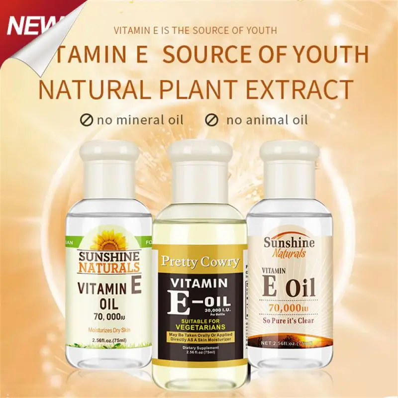 

Healthy Vitamin E Oil Hydrating Face And Body Skincare Routine Pretty Cowry Wrinkle-reducing Rejuvenating Plant Extract Natural