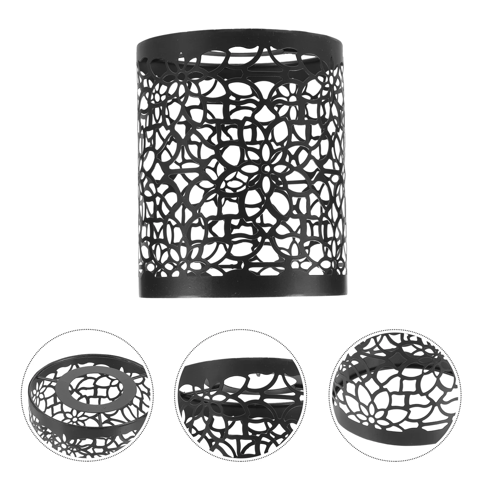 

Floor Lamp Mesh Shade Table Top Decor Ceiling Light Desk Cover Hollow Flower Hanging