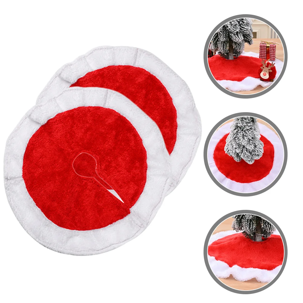Мини-рождественская елка круглый ковер искусственная юбка зимняя под шикарными