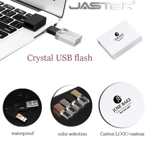 JASTER 10 шт./лот USB-флеш-накопитель с кристаллами, свадебный подарок, бесплатный индивидуальный логотип, флэш-накопитель из розового золота, 128 ГБ, 32 64 ГБ
