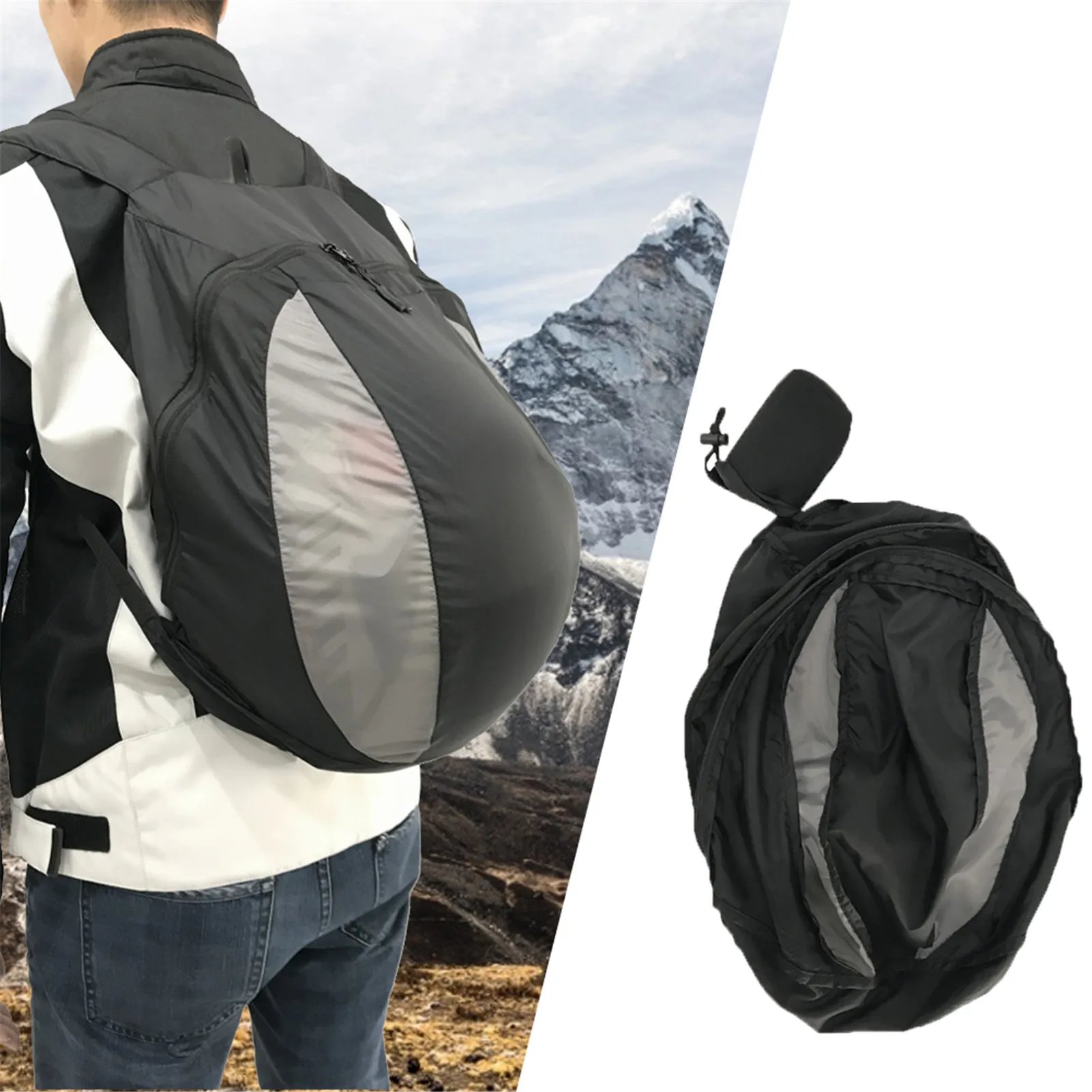 

28L Helmet Bag Motorcycle Backpack Splash-proof Riding Helmet Bag Outdoor Fitness Basketball Sneakers Bag Portable Backpack