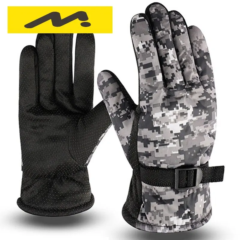 

Motorcycle Gloves Winter Warm Full Finger Motocross Gloves Waterproof Anti-slip Outdoor Skiing Cycling Riding Guantes Moto