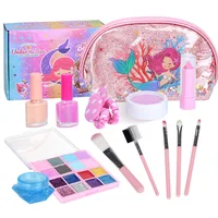 Children's Cosmetics Set Toy Girl Makeup Princess Family Nail Polish Lipstick Makeup Box Gift