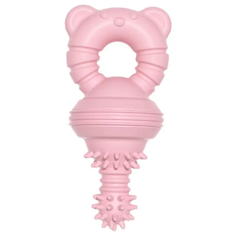 

Жевательная игрушка для собак, резиновая зубчатая резинка ТПР, строительная игрушка для собак, жевательная игрушка-колокольчик для жевания, обучающие игрушки для собак