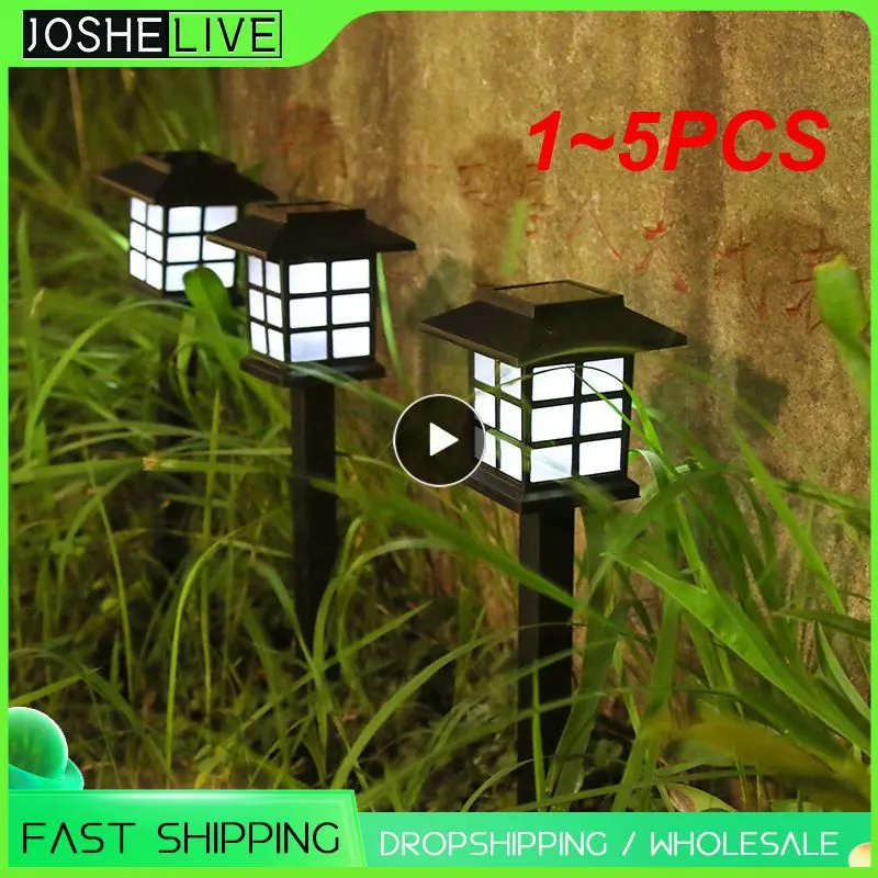 

1 ~ 5 шт., водонепроницаемый светильник на солнечной батарее