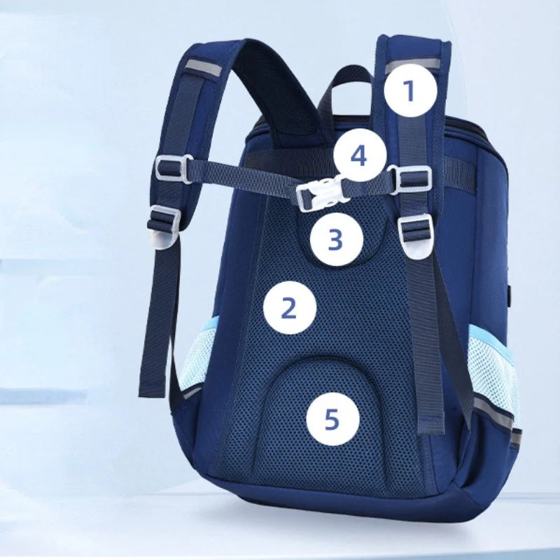 High-capacity Grade 1-3-6 Boy Girl British Style Fashion Guard Backpacks New Children Students Light Comfortable Schoolbags Hot