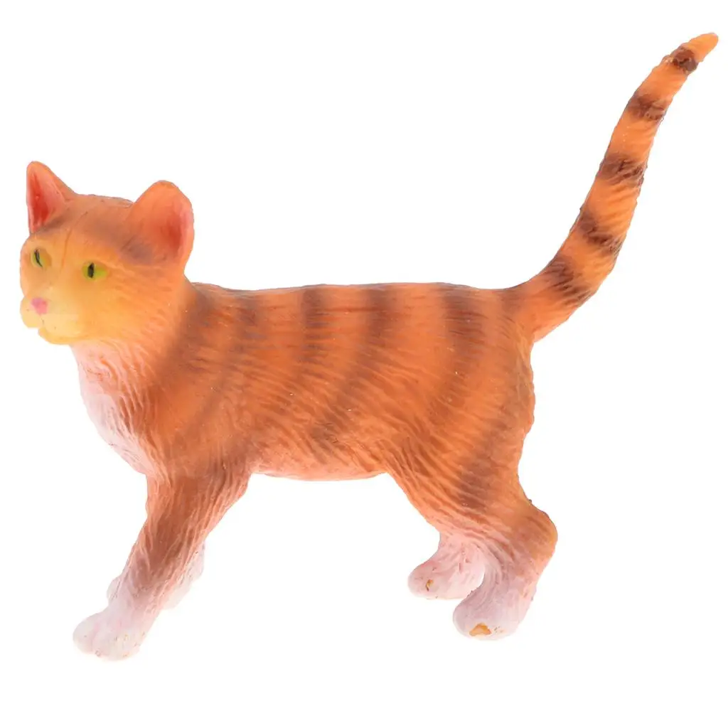 

Имитация ходящего животного, Оранжевый кот, игрушка, модель для детского декора