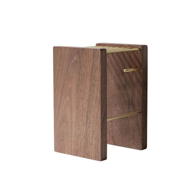 Стеллаж для кухни из черного ореха простой стеллаж специй без сверления