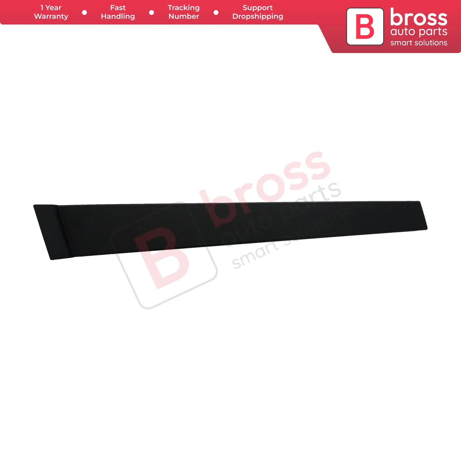 BDP877 Front Left Door Pillar Frame Trim Moulding 7N11N20899AA, 1690267 With Sponge and Snap Ring Clips for Fusion Europe 5 Door