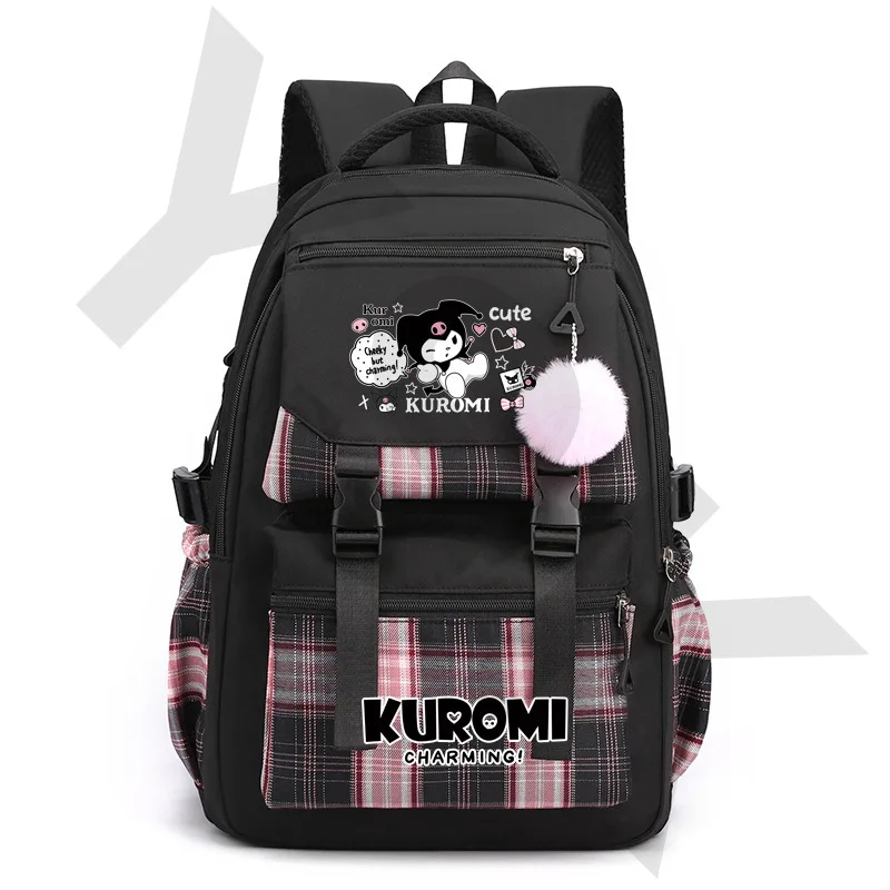 

Школьный портфель Kuromi для учеников начальной школы, Корейская версия, милая мультяшная девочка, рюкзак Jk для мелодии, рюкзак для девочек