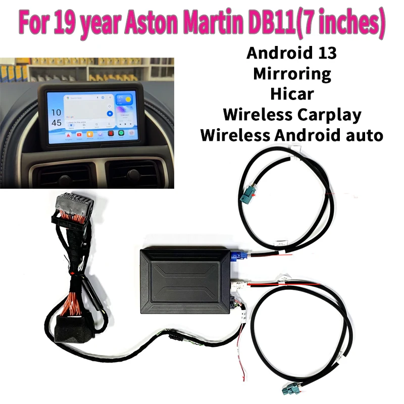 Фото Беспроводной интерфейс CarPlay Android Auto для автомобильного DVD-плеера Aston Martin Vantage, Mirror Link, AirPlay, навигация, Plug & Play №1