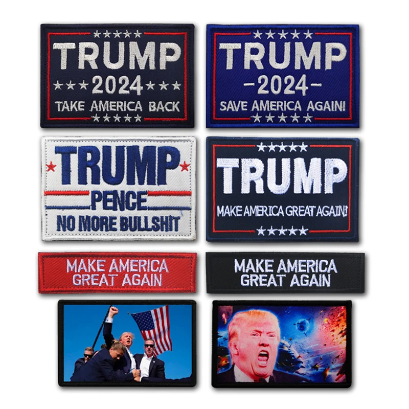 Нашивки с изображением Дональда Трампа 2024 года Спасите Америку снова сделайте