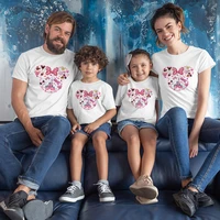 disney sweet style cute minnie family look mother and daughter matching clothes disneyland vacation fashion kids girls t shirt