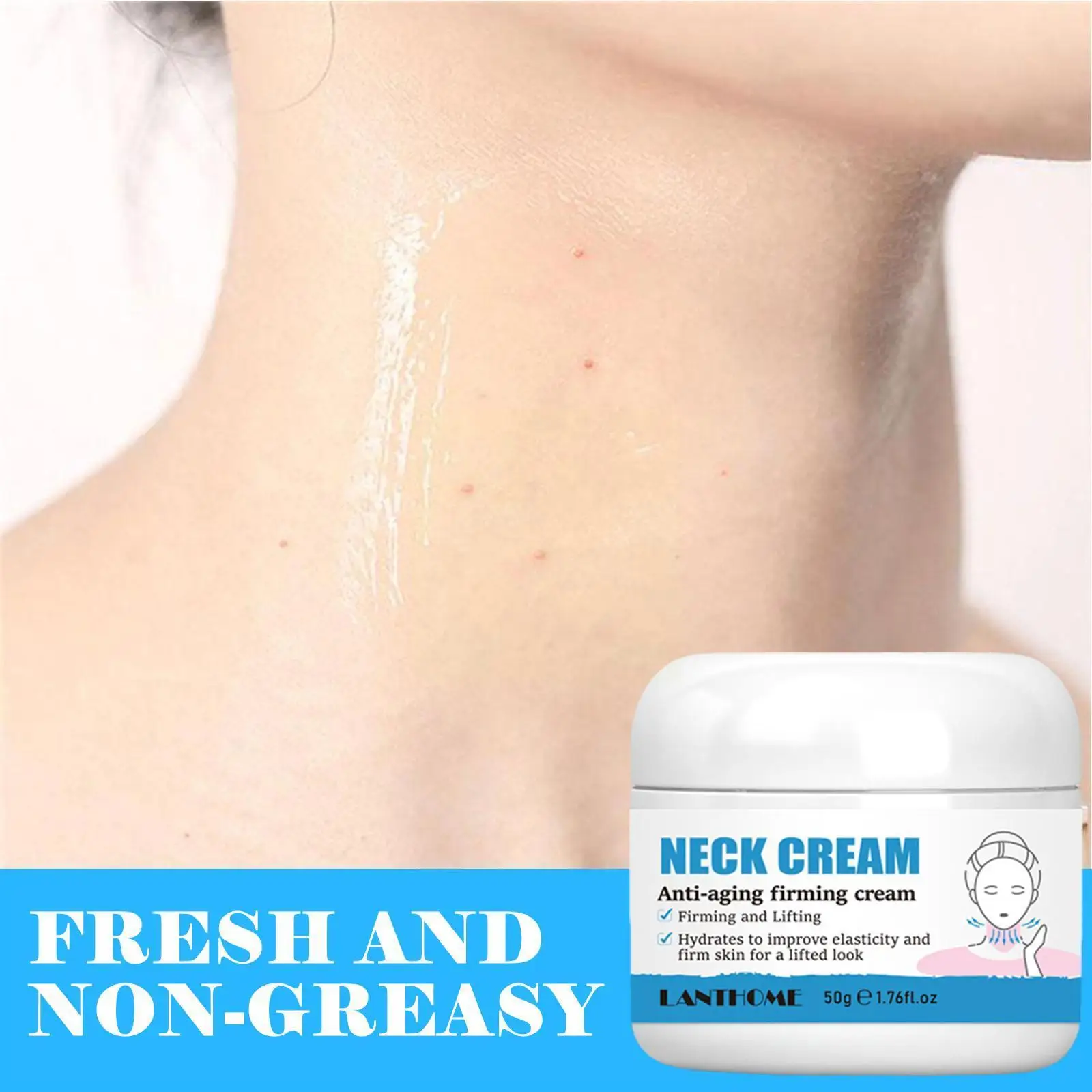 

50g Neck Anti Wrinkle Remover Cream Neck Skin Care Skin Aging Care Anti Firming Neck Whitening Lifting Moisturizing Beauty L6c4