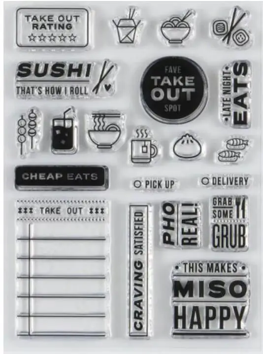 2021 новый английский прозрачный штамп/печать для сделай сам