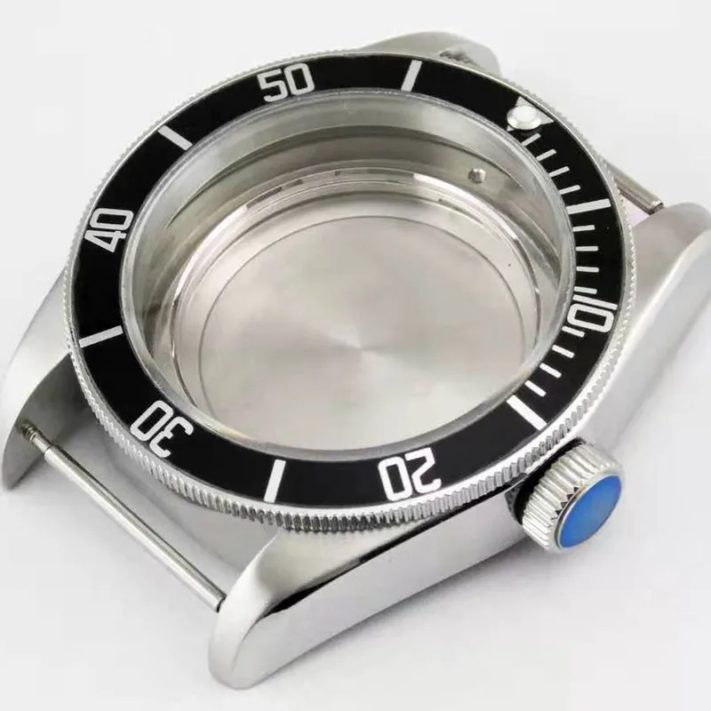 

Watch Case Accessories 316L Brushed Stainless Steel Case 41mm Sapphire Suitable For ETA2824 Mechanical Movement