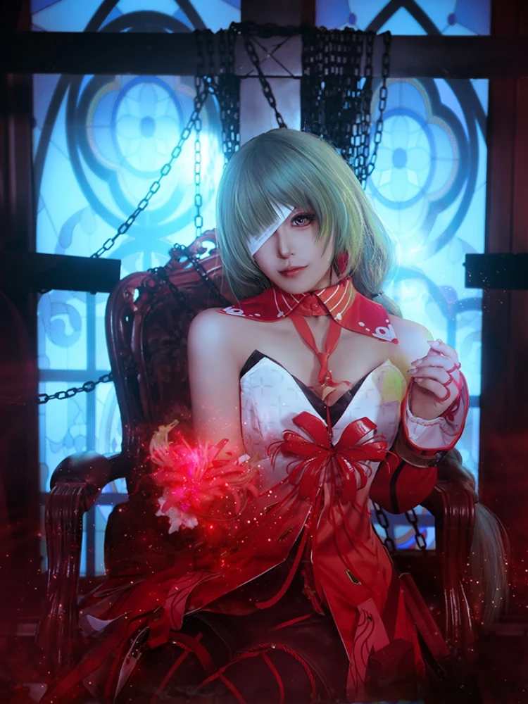 Косплей игра эфролова волны утер Фролова Аниме женщины милое Цветочное платье