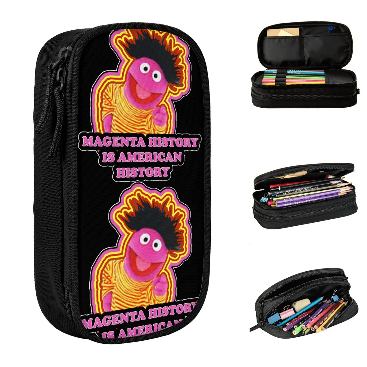 Пурпурная история месяц марионетки пеналы милая коробка для ручек сумка девочек