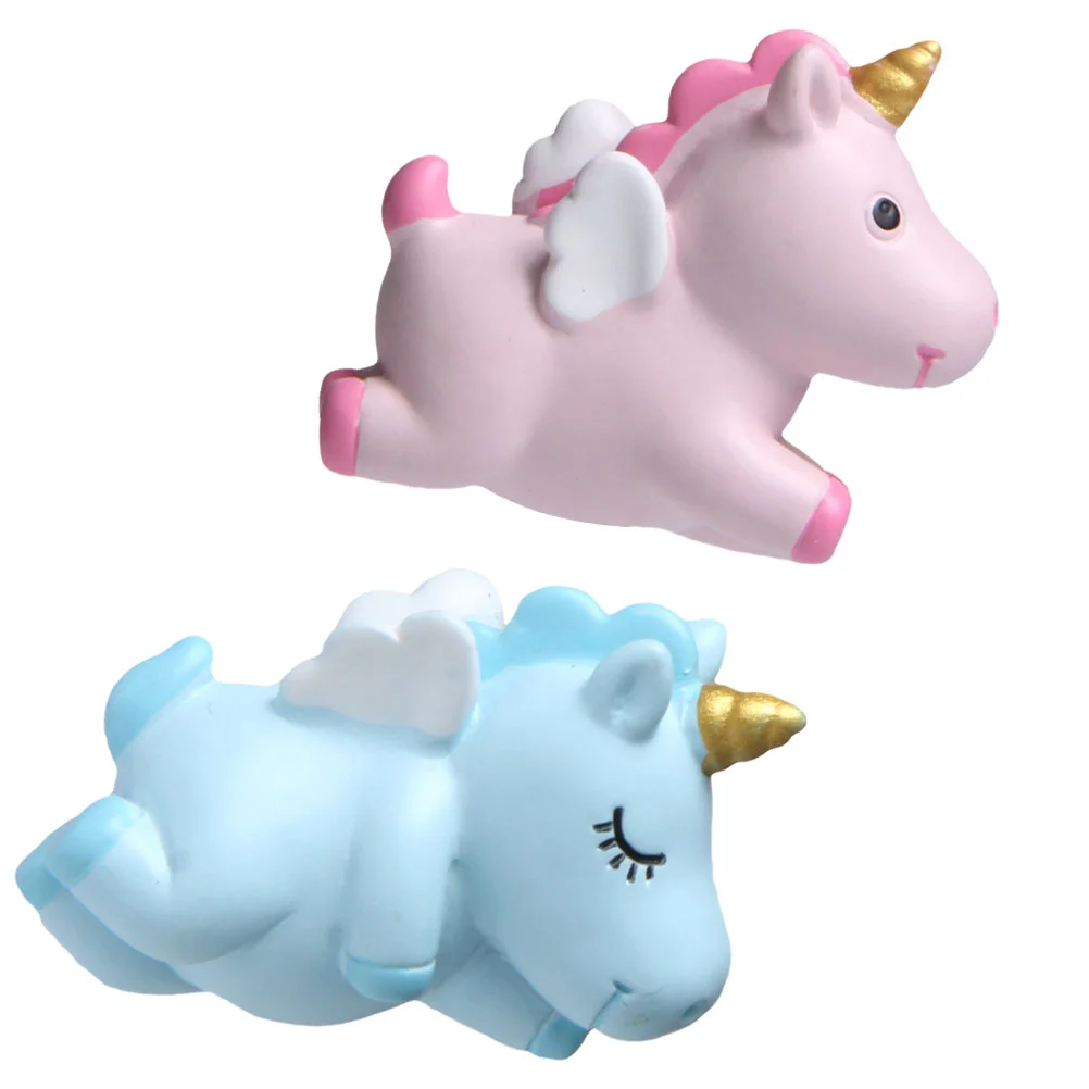 

2 Pcs Fridge Magnet Unicorn Refrigerator Magnets Magnetic Sticker Cupboard Decoration Child Creative Cartoon