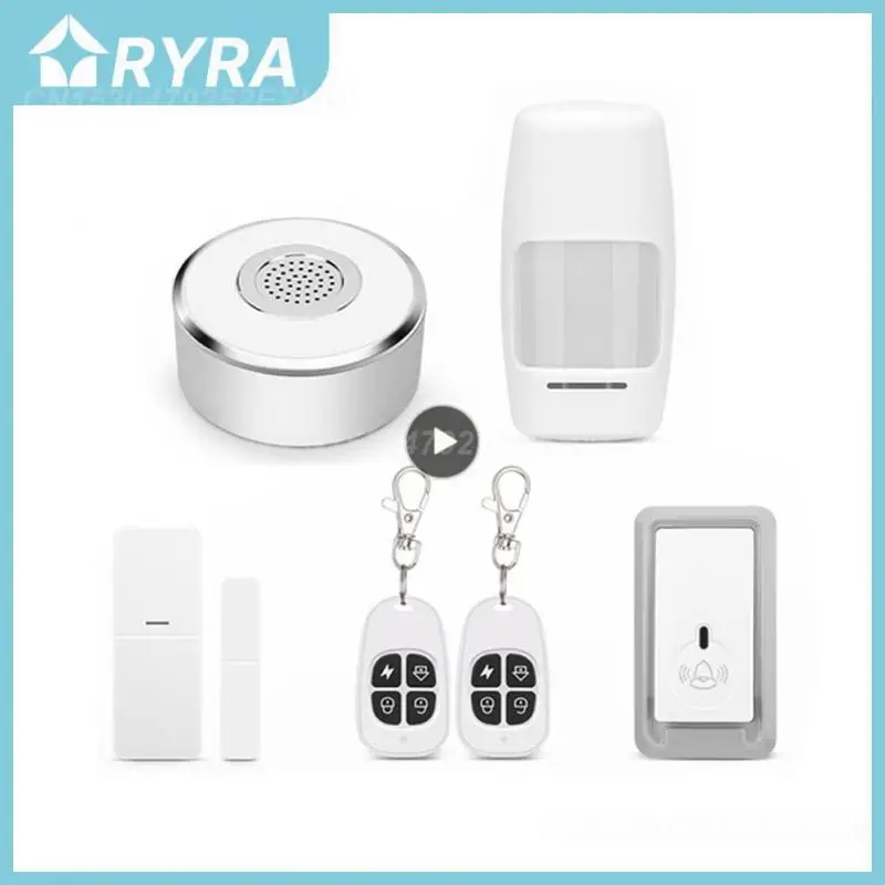 

Sound And Light Alarm Wifi Infrared Sensor Real-time Monitor Door Sensor Remote Home Alarm Set Tuya Wireless