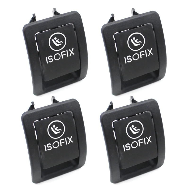 

4X 2059200513 Car Seat ISOFIX Switch Cover For Mercedes W205 C300 C350 C200 C180 2015-2016 Black