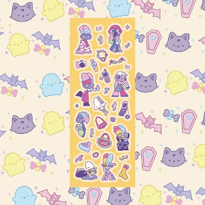 

Набор стикеров с корейским мультяшным кроликом