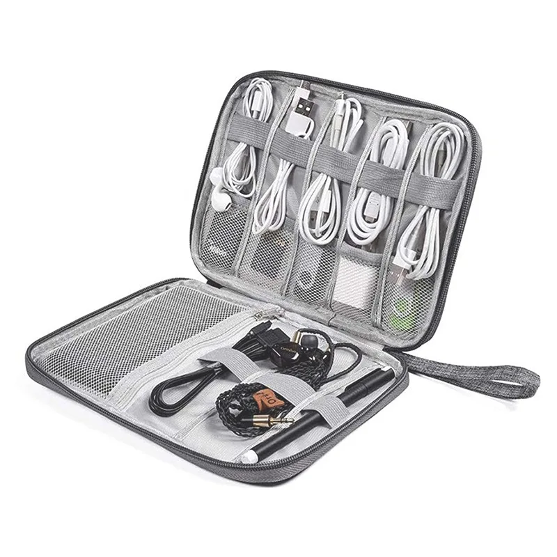 

Органайзер для кабелей и гаджетов, сумка для хранения, сумка, портативный чехол для электронных аксессуаров для шнура, зарядного устройства...