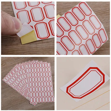 

10sheets/pack (64pcs/sheet) Stationery Label/Sticker White Label Write Name Sticker Blank Sticker Label Child Stationery Sticker