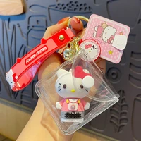 sanrio hello kitty cartoon keychain net red cute keychain female creative cartoon car key chain couple bag pendant decoration