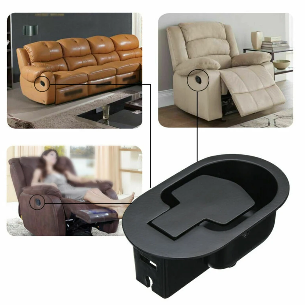 

Release Lever Recliner Handle Set Cable Home Sofa Metal Hardware Smooth Wide Use Easy Install Chair Replacement Trigger