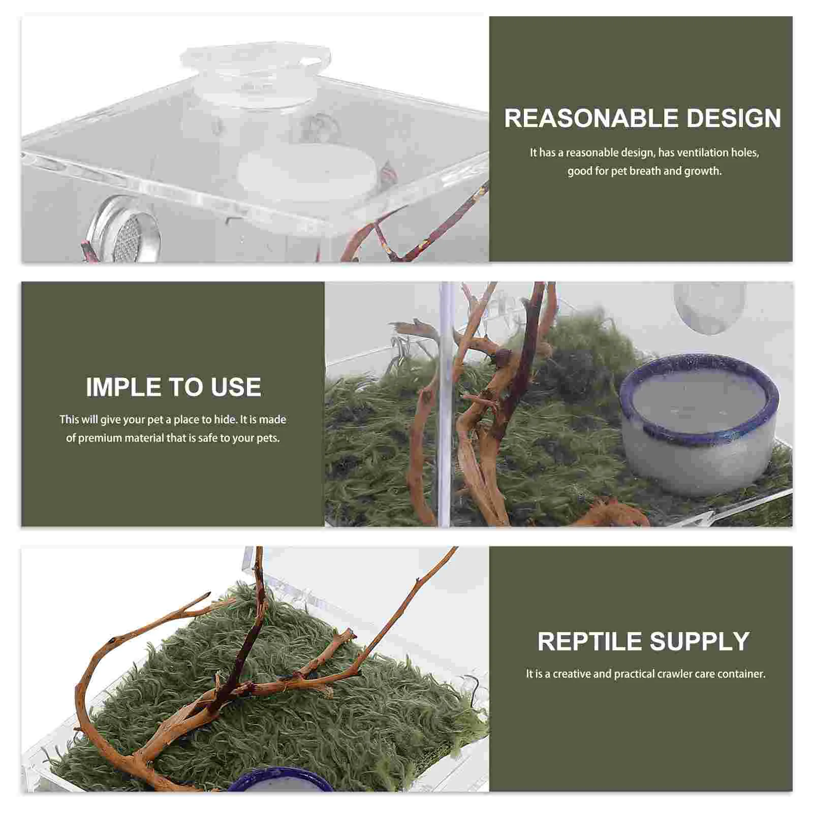 2 компл. ящик для разведения пауков пейзажный чехол переноска насекомых клетка