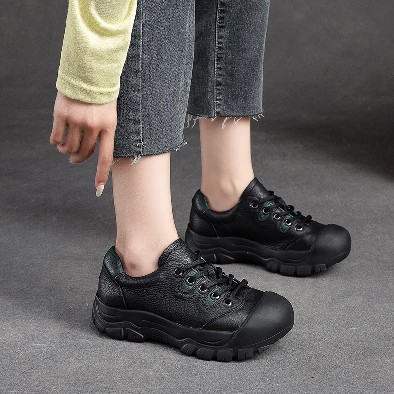 DRKANOL модные женские туфли на плоской платформе разноцветные легкие удобные