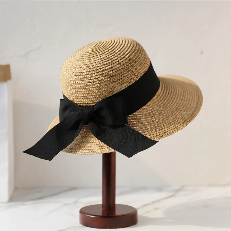 

2022The new spring and summer Novel irregular brim bowknot fisherman hat ladies leisure shading is prevented bask in basin of st