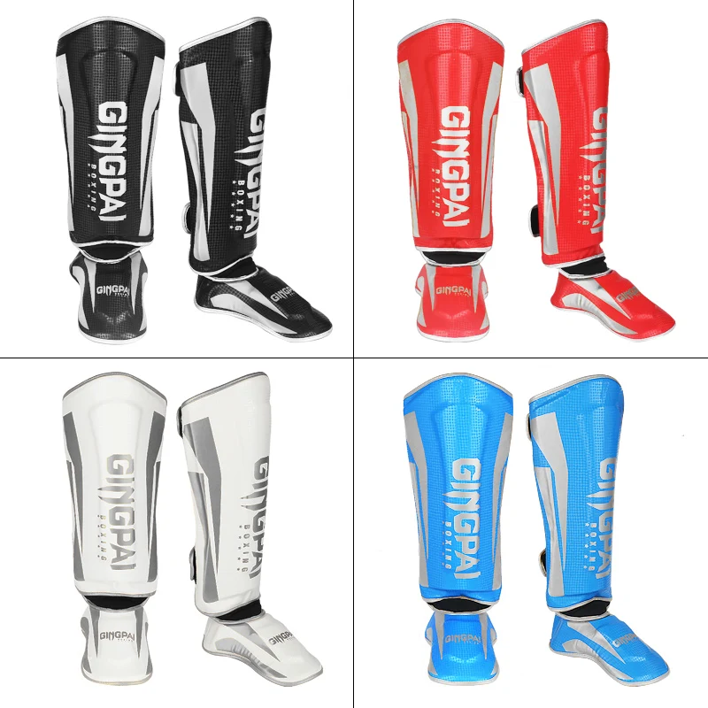 

Боксерские леггинсы GINGPAI MMA, цветное оборудование для поддержки лодыжки тхэквондо, защитное снаряжение для карате, леггинсы Sanda Muay Thai, защита голени