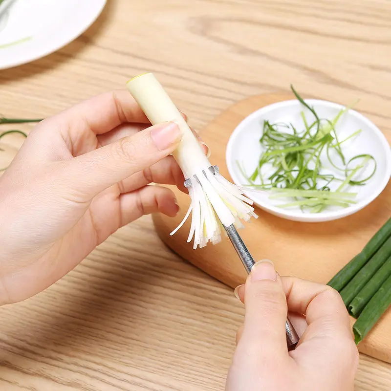 

Stainless Steel Plum Blossom Onion Cutter Super Fine Green Onion Shredded Cutter Slicer Kitchen Tools Accessories Supplies