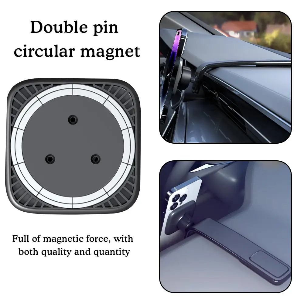 

Металлический магнитный держатель для мобильного телефона, автомобильный держатель для телефона, подставка, складное крепление для телефона для Iphone 12 13 14 Pro Max для Tesla K6X0