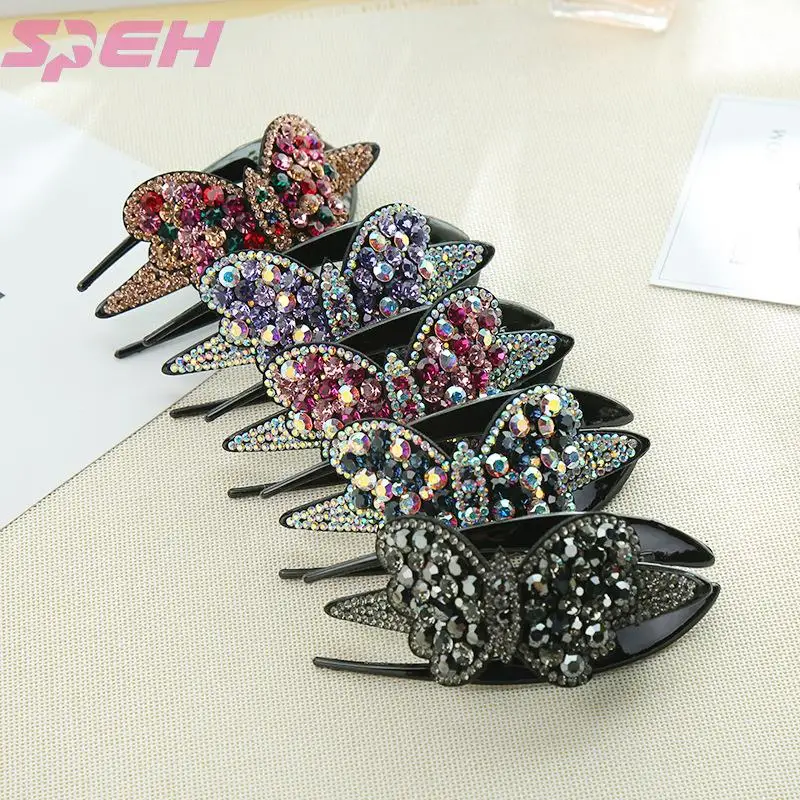 

Женская заколка для волос с изысканным бантом