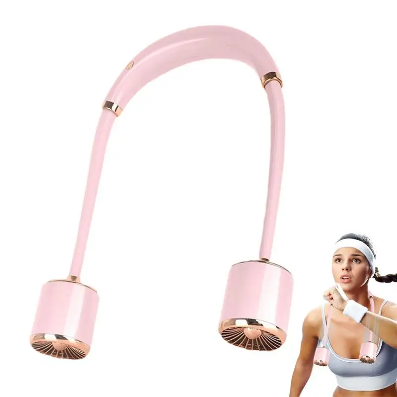 

Neck Fan Air Conditioner Hands Free Wearable Fan Cooling Personal Fan 3 Speeds Adjustment Rechargeable USB Powered Neck Fan
