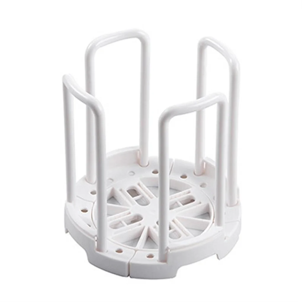 

1/2 Dish Drying Rack Telescopic Bowl Plates Dry Storage Bracket PP Countertop Organizer Drainer for Restaurant White