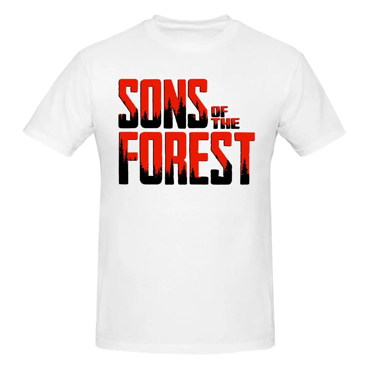 

Sons Of The Forest The Forest 2 Game Logo T Shirt Cotton Crewneck Short Sleeve T-shirt