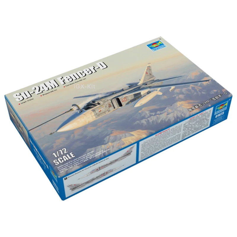 Модель самолета Trumpeter 01673, модель российского искусственного самолета Su24, модель самолета, пластиковая сборка, игрушка, подарок, набор для строительства, 1/72