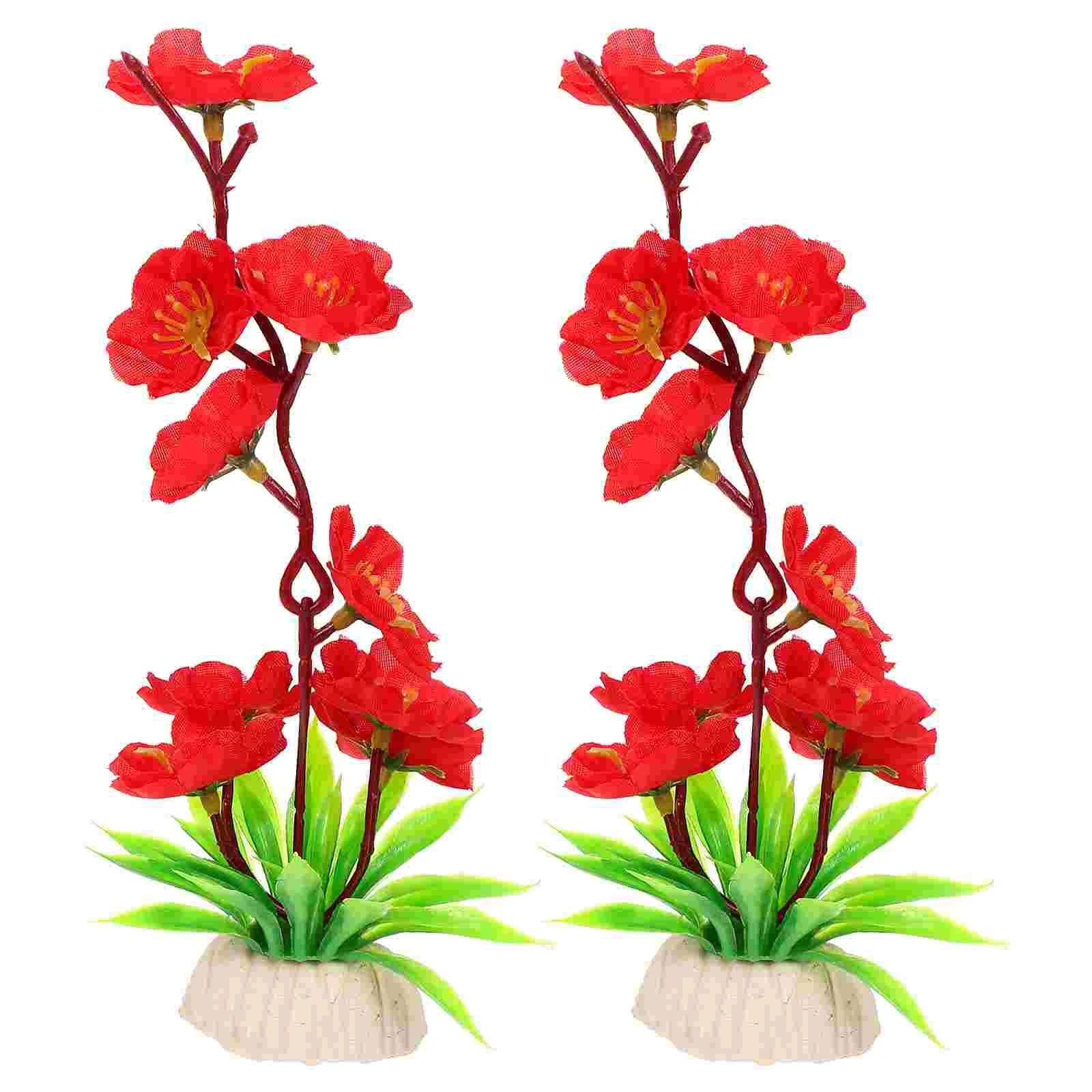 

Flower Plate Sushi Artificial Decor Flowers Decoration Ornament Sashimi Dishaquariumfake Japanese Tankmini Decorative Serving