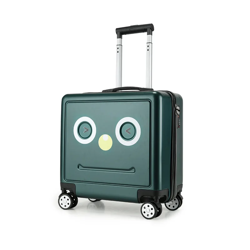 New Cute 16 Inch Trolley Case For Children, Cute 3d Three-Dimensional Password Universal Wheel Suitcase