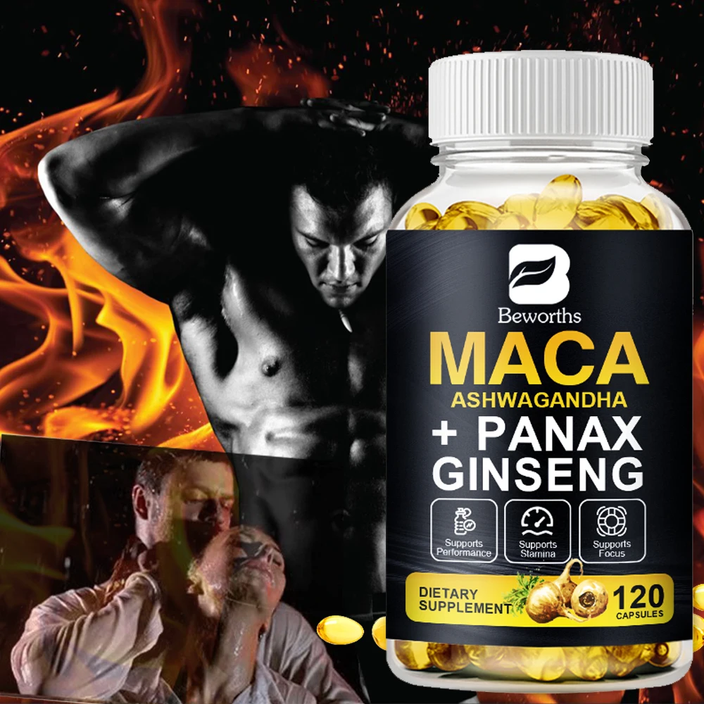 

BEWORTHS Plant Maca Root Extract Capsules for Helps Boost Energy Erection Supports Stamina Male Performance Energy For Women&Man