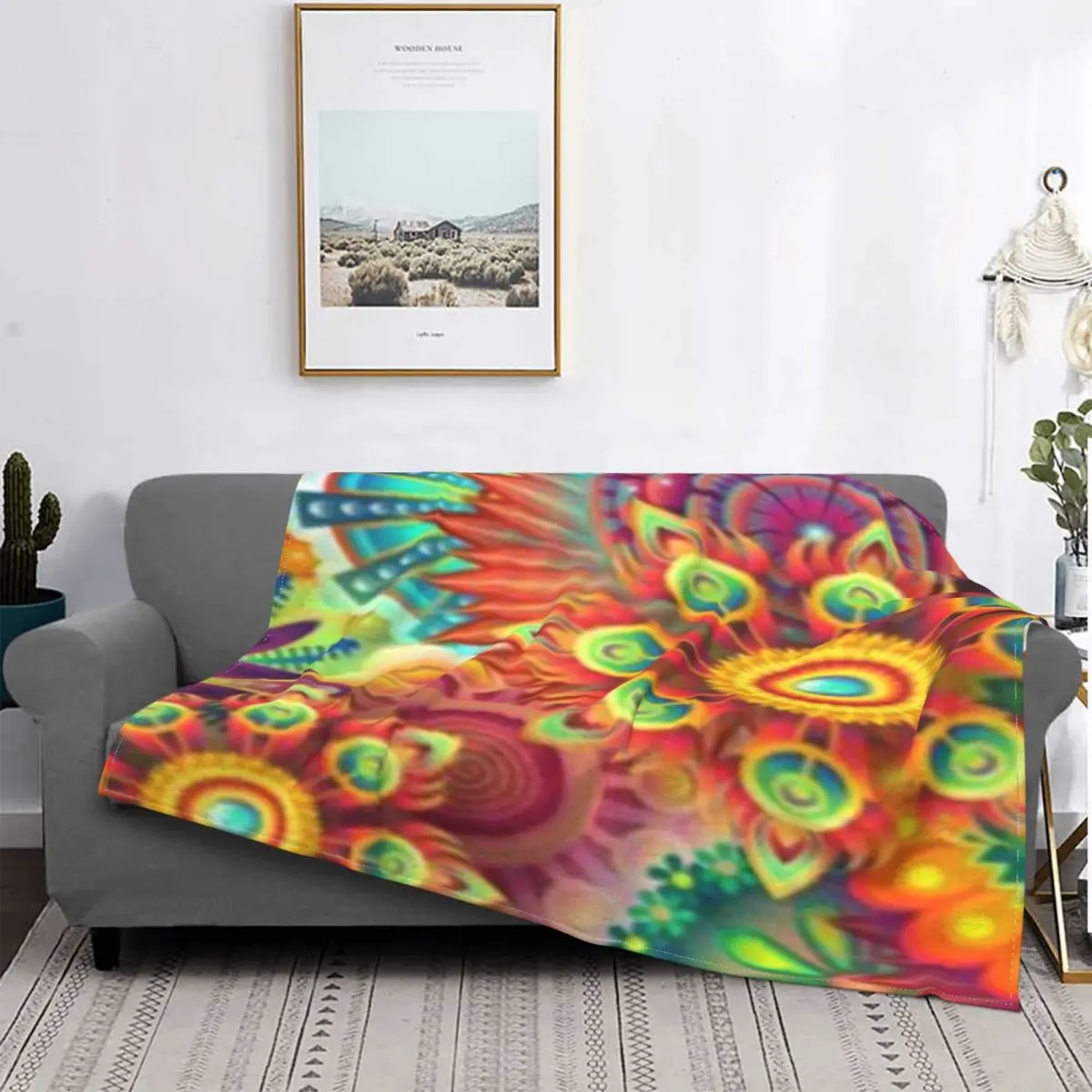 

Manta con estampado de flores coloridas para cama, edredón a cuadros, manta con capucha, alfombra de oración islámica, 3 unidade