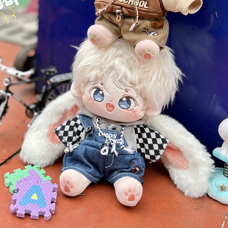 

Original In Stock No attributes Cute Cartoon Anime 20cm Humanoid Boys Plush Stuffed Doll Body Dress Up Cosplay Kid Gift
