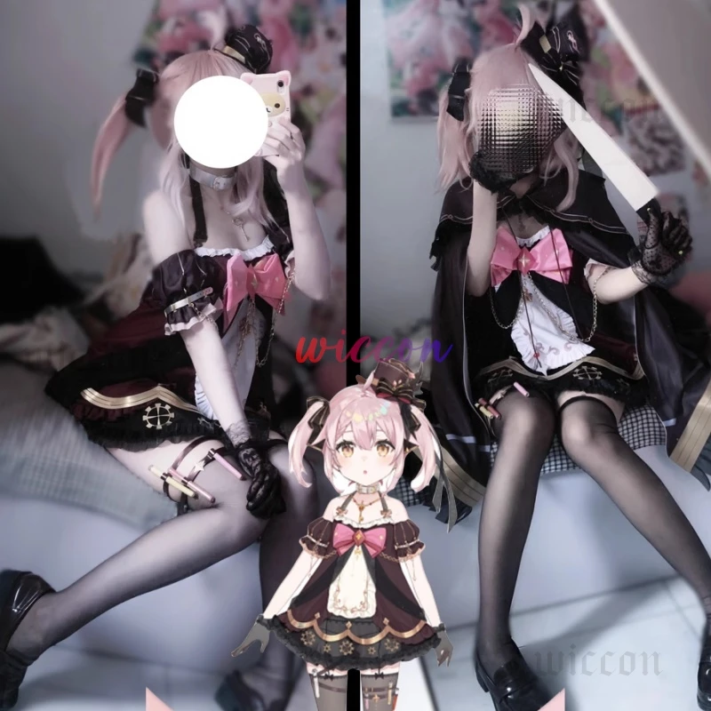 Костюм для косплея Ace Taffy VTuber Hololive аниме женское сексуальное платье плащ униформа